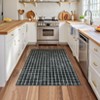 Machine Washable Modern Plaid Area Rug Soft Non Slip Rug Indoor Accent Decorative Printed Rug Low Pile Foldable Carpet for Living Room Bedroom - 3 of 4