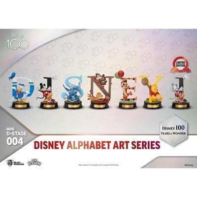 Disney 100 Years of Wonder-Disney Alphabet Art Series-Blind Box Set(6 PCS)