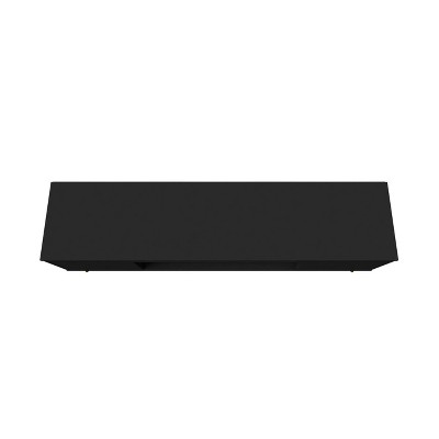 Bradley 63'' Matte Black Mid-Century Modern TV Stand with Storage