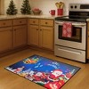 Home Mart Goods Blue Feliz Navidad Non-Slip Washable Low Pile Kitchen Mat Entrance Door Mat - 31" x 19" - 2 of 4