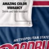 Metro State University Of Denver Primary Logo Stripes Silky 50x60 Blanket, 1 Sided - 4 of 4