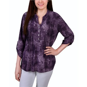 NY Collection Womens Printed Button Up Shirt - 1 of 1