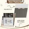 Cat Litter Box Enclosure, Double Cat House with Storage, Enclosed Litter Box Furniture with Ladder - 3 of 4