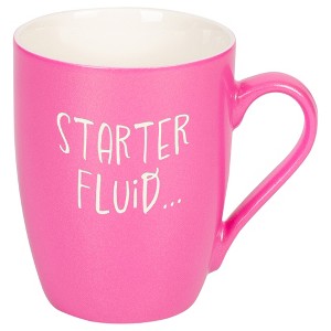 Elanze Designs Starter Fluid Princess Pink 10 ounce New Bone China Coffee Cup Mug - 1 of 4