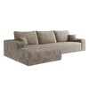 107" Cloud Plush Corduroy L-Shaped Sectional Sofa with Left Chaise - 4 of 4