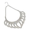 SOHI Women's Crystal Silver The Crùn Statement Necklace - 2 of 4