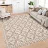 Washable Non-Slip Farmhouse Rugs - Floral Butterfly Print, Soft Accent Carpet for Living Room, Bedroom, Dining Room & Office - 2 of 4