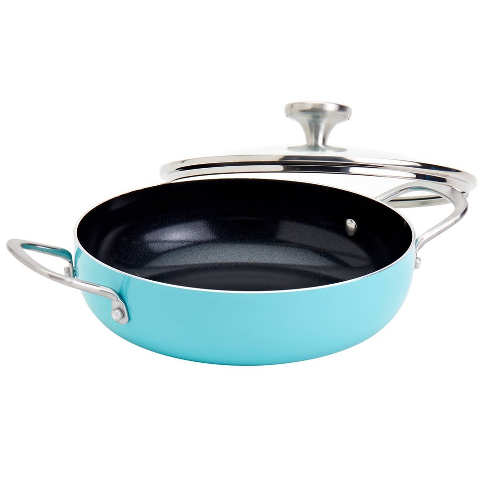 Infuse 3qt Nonstick Aluminum Caldero Aqua