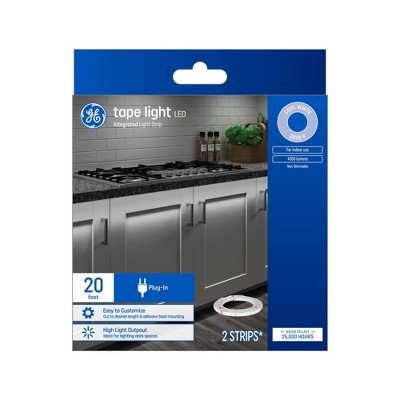GE Household Lighting Cool White 20' Plug-In Tape Light