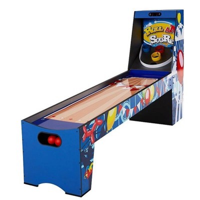 Big Sky Blue 87" Roll and Score Arcade Game with Electronic Scorer