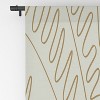 Evamatise Golden Tropical Palm Leaves 50" x 84" Single Panel Room Darkening Window Curtain - Society6 - 4 of 4