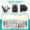 BestMassage Dog Playpen 24/32/40 Inch Heavy Duty Playpen Pen Dog Fence Dog Kennel with Doors Indoor Outdoor Pet Exercise Pen Puppy Playpen - 3 of 4