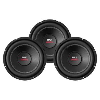Pyle PLPW15D 15" 2000 Watt DVC Power Car Audio Subwoofer with Black Steel Basket, Non Press Paper Cone, and Dual 4 Ohm Impedance (3 Pack)