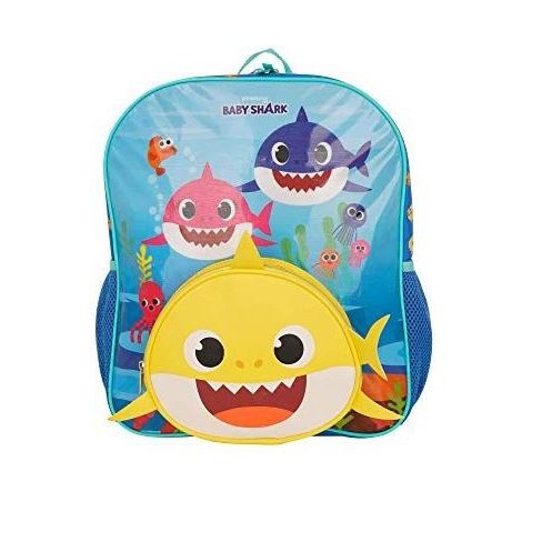 Baby shark school bag best sale