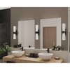 Progress Lighting Zura 2-Light Bath Vanity Fixture, Brushed Nickel, Etched Opal Glass - 2 of 4