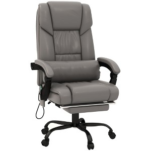 Aghana Digitals Black Faux Leather High Back Office Chair with 6 Vibration Massage Points, 130° - 1 of 4
