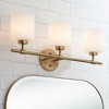Possini Euro Design Possini Euro Akari 24" Wide Warm Brass 3-Light Bath Light - 2 of 4