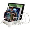 Trexonic 12A 5-Port USB Charging Station with Dividers, White - 4 of 4