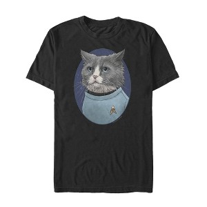 Men's Star Trek Doctor McCoy Cat Portrait T-Shirt - 1 of 4