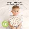 KeaBabies 8pk Organic Baby Bibs for Boy, Baby Drool Bib for Baby Boys and Girls, Newborn Teething Bibs - 2 of 4