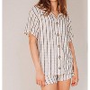 Women's Striped Button Collar Top - Bailey Rose - 2 of 4