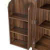LunaLulinlk 71" Tall Kitchen Pantry Cabinet with 3 Pull Out Cabinet Organizers, Farmhouse Embossed Texture Storage Cabinet, Black - 2 of 4