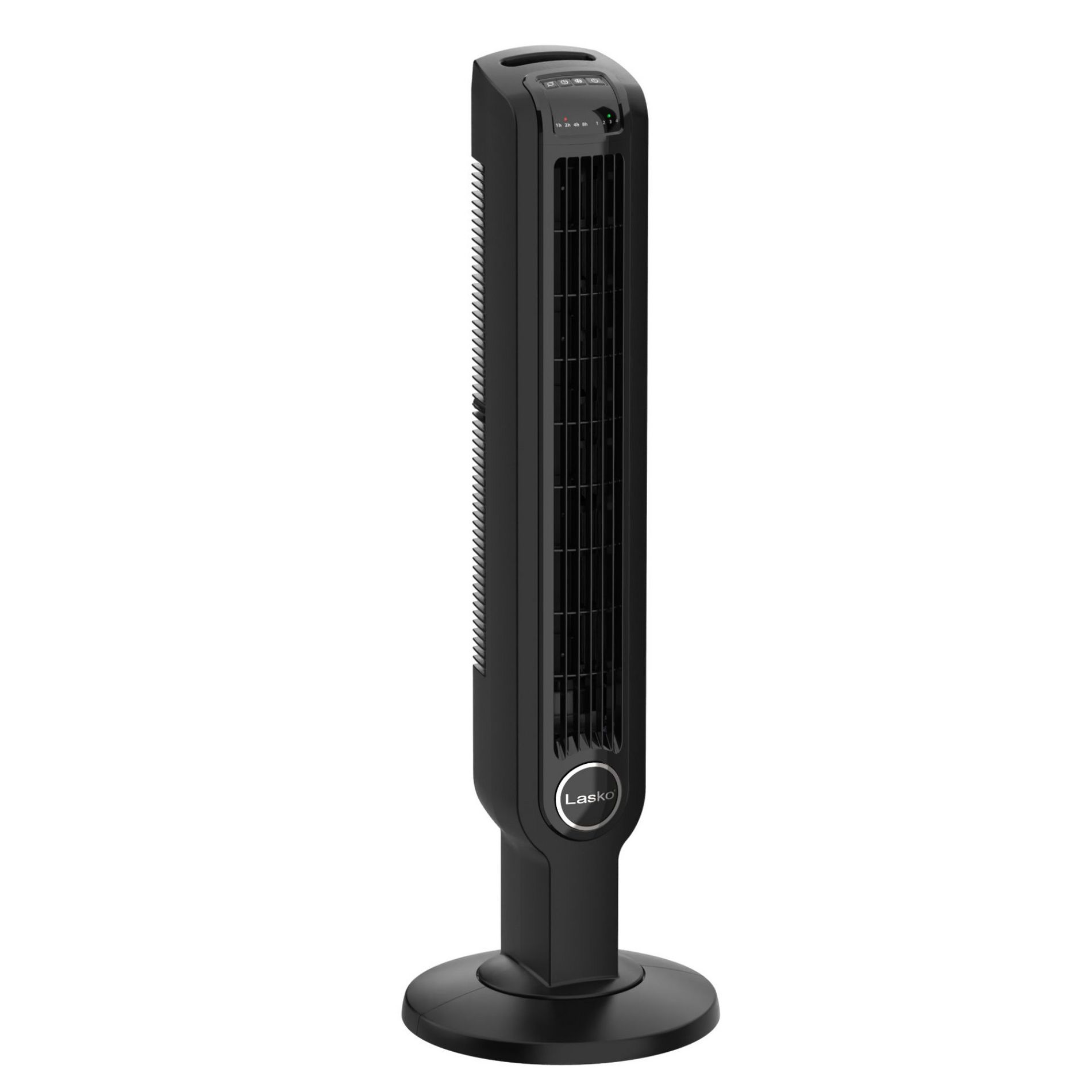 Lasko 36 Inch 4 Speed Oscillating Tower Fan with 15 Hour Auto Shut Off Timer and Multi-Function Remote Control with On-Board Storage, Black