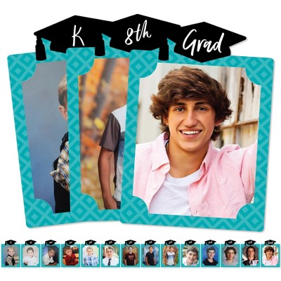 Big Dot of Happiness Teal Grad - Best is Yet to Come - 8 x 10 inches K-12 School Photo Holder - DIY Graduation Party Decor - Picturific Display