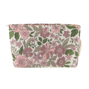 Unique Bargains Portable Floral Makeup Bag 1 Pc - 1 of 4