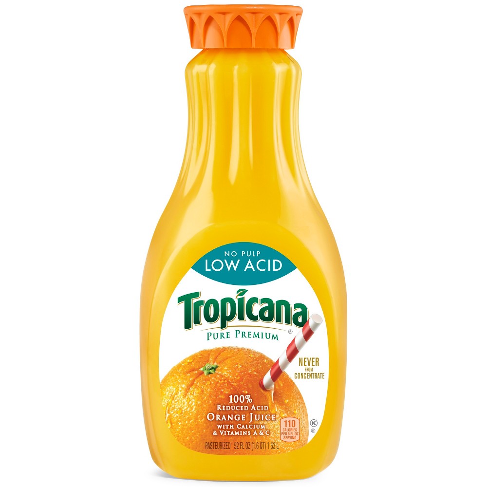 UPC 048500309223 product image for Tropicana Pure Premium No Pulp Low Acid Orange Juice - 52 fl oz | upcitemdb.com