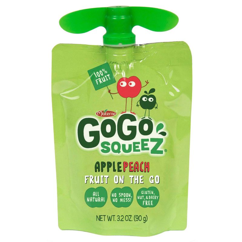 GoGo squeeZ Applesauce, Variety Apple/Peach/GIMME 5 - 3.2oz/20ct, 6 of 11
