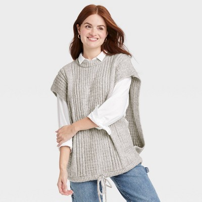 Women's Knit Vest - Universal Thread™ Gray One Size