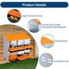 Chicken Nesting Box,Chicken Egg Laying Box with Compartments, Roll Away Eggs Laying Boxes, Nesting Boxes, indoor & Outdoor Use,Easy Egg Collection - 2 of 4