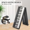 88-Key Foldable Digital Piano ¨C Full Size Portable Keyboard with Power Adapter, Headphones & Carrying Bag (Black, No Stand) ¨C Ideal for Beginners - 3 of 4