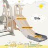 3 in 1 Toddler and Swing Set, Climber Playset with Basketball Hoop, Freestanding Indoor Outdoor Playground for Kids - 4 of 4