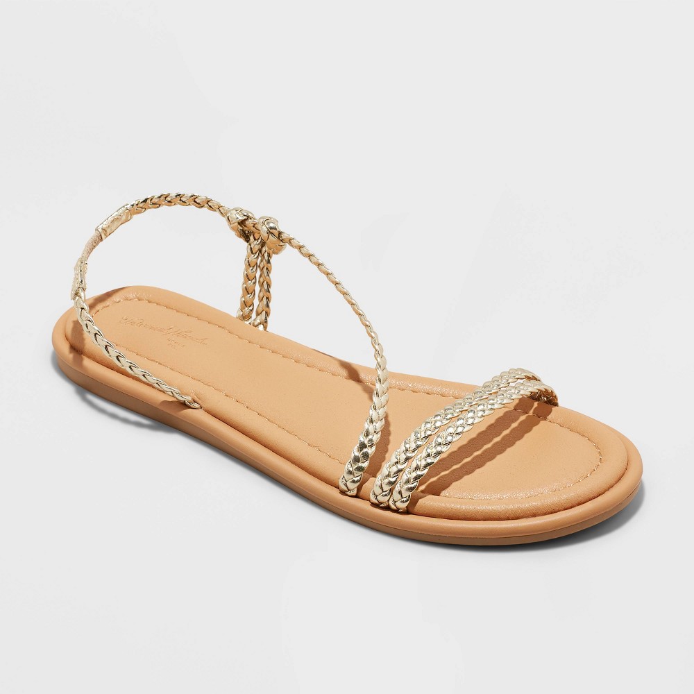 Women's Uri Sandals - Universal Thread™ Gold 7