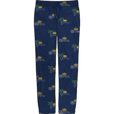 Corona Extra Logo Mens Blue Aop Sleepwear Pajama Pants For Mens : Target