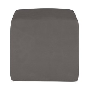 Kids Cube Ottoman Premier Charcoal - Pillowfort , Grey