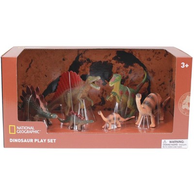 National Geographic Dinosaurs Figurines, 6 pieces