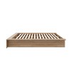 Nexera Queen James Platform Bed Brown Oak: Modern Unupholstered, No Box Spring Required - 2 of 4