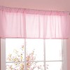 Everyday Kids Light Pink 60x15” Window Valance for Toddler and Baby Girls Bedroom Window Décor Treatment in Soft Pink Shades - 3 of 4