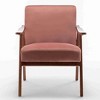 CAVINAS Upholstered Accent Chair with Extra-Thick Backrest,Lounge Chair,Modern Wingback Chair for Bedroom,Reading Room - 4 of 4