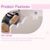 Angel Sar Doll Bunk Bed with Ladder, Wooden Play Bed for 18" Dolls, Pink & White Dollhouse Furniture with Easy Assembly - 4 of 4