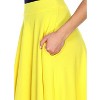 Women's Flared Midi Skirt with pockets - White Mark - 2 of 3