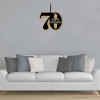 Big Dot of Happiness Adult 70th Birthday - Gold - Hanging Porch Birthday Party Outdoor Decorations - Front Door Decor - 1 Piece Sign - 3 of 4
