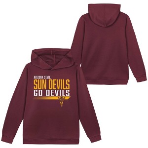 NCAA Arizona State Sun Devils Boys' Poly Hooded Sweatshirt - 1 of 3