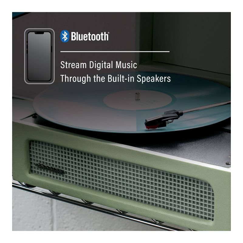 Crosley Voyager Bluetooth Vinyl Record Player - Sage, 6 of 18