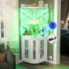 Aheaplus Corner Buffet Bar Cabinet with Top Hutch&Storage Shelves - 2 of 4