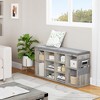 Shoe Rack For Entrance,Shoe Bnch Entryway Seat with Storage,Shoe Storage Organizer Closet With Adjustable Shelves - 2 of 4