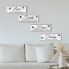 Farmhouse Wooden Sign Family Love Faith Hope Butterfly Rustic Plaque For Front Porch Door Wall Decoration - 3 of 4
